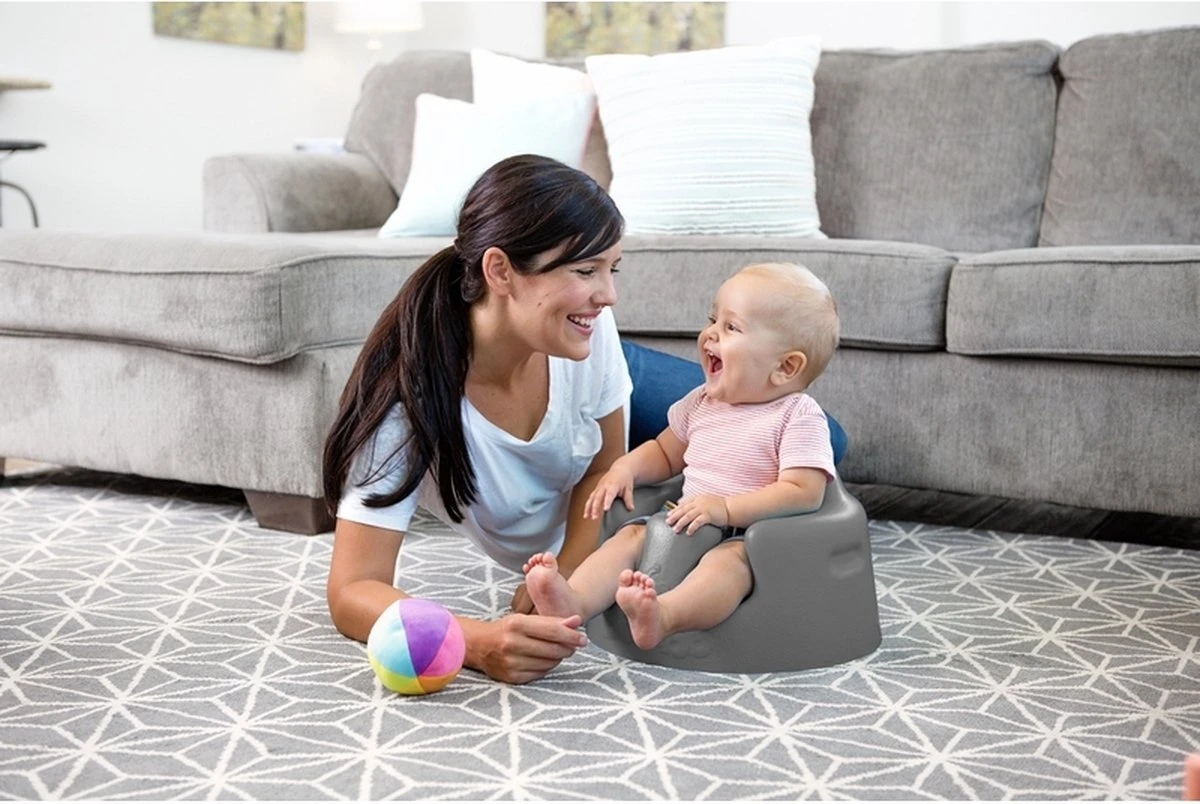 Bumbo Floor Seat - Cool Grey - Kinderstoel - Zacht Foam 4 Bumbo Floor Seat - Cool Grey - Kinderstoel - Zacht Foam - Afbeelding 2