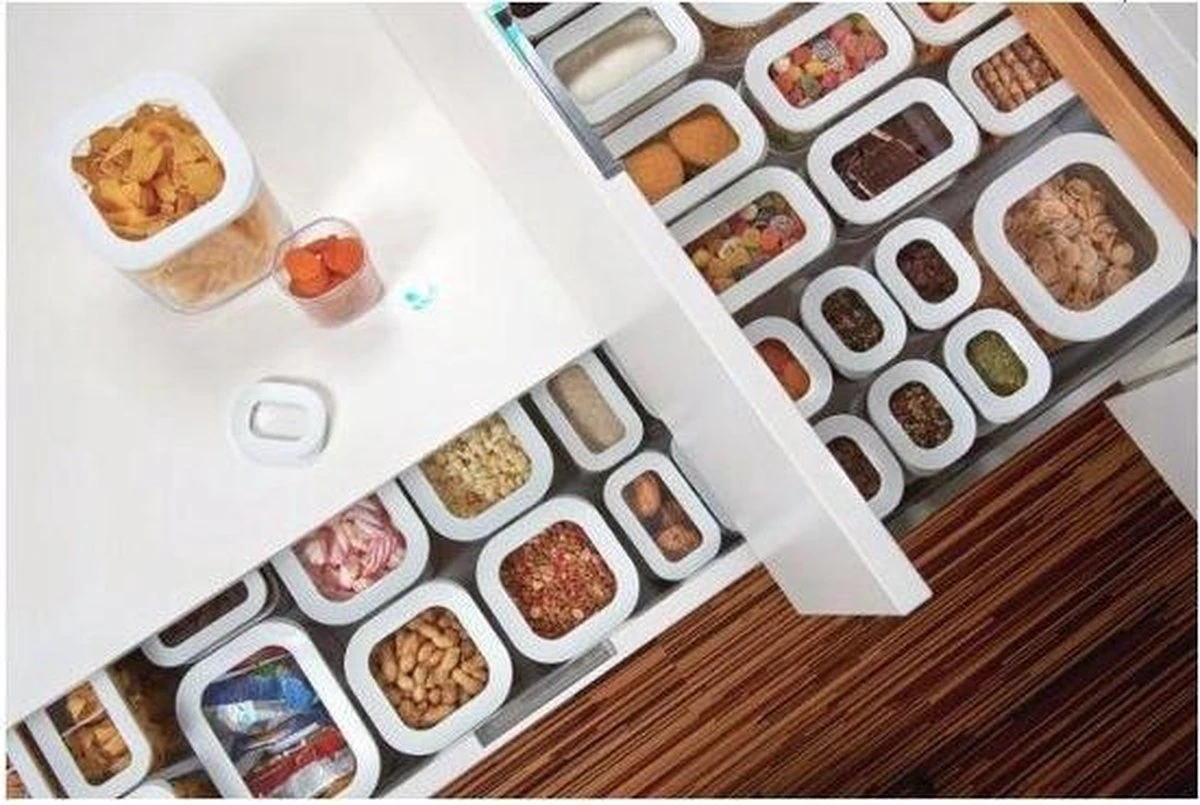 2 Stuks - Mepal Modula Bewaardoos 1000ML 4 2 Stuks - Mepal Modula Bewaardoos 1000ML - Afbeelding 2