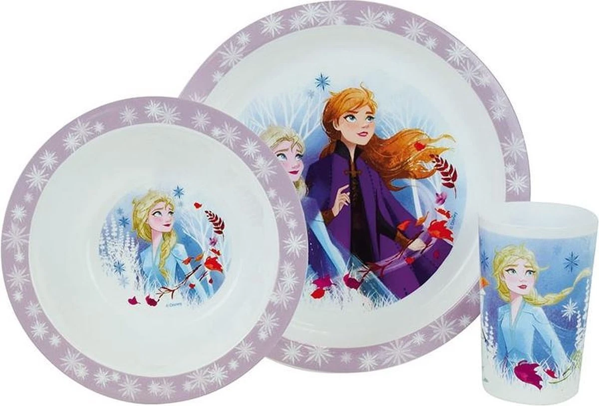 Disney Frozen Ontbijtsetje 3 Delig - Multi 3 Disney Frozen Ontbijtsetje 3 Delig - Multi