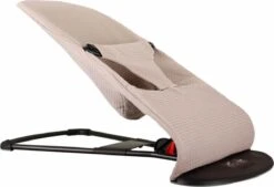 Ukje Wipstoelhoes - Geschikt Voor BabyBjörn Soft - Kinderkraft Mimi - Qute Q-Bouncer Wipstoel - Beige Wafel