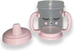 Drinkbeker Roze Peuter - Anti Lek Beker - Drinkbeker Baby - Baby Sippy Cup - Kinder Tuitbeker - Tom & Zoe -Stokke Verkoop 1200x838 1