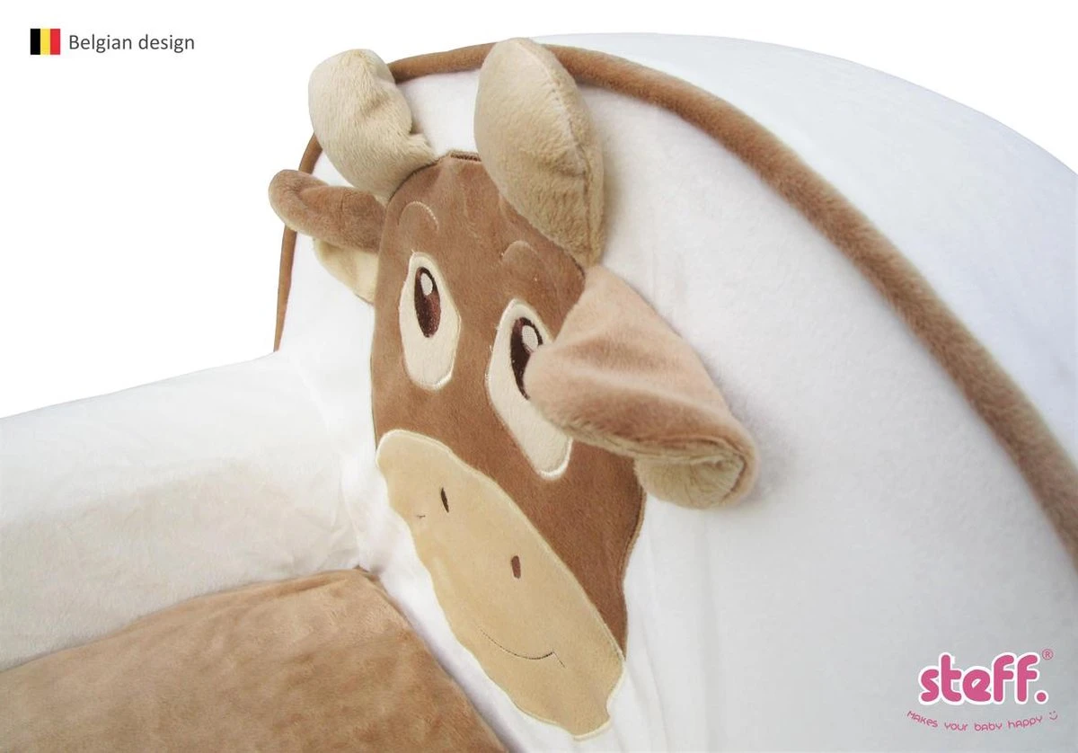 Steff - Swissy - Koe - Kinderzetel - 1 Tot 4 Jaar - Zachte Pluche - Extra Kussentje 5 Steff - Swissy - Koe - Kinderzetel - 1 Tot 4 Jaar - Zachte Pluche - Extra Kussentje - Afbeelding 3