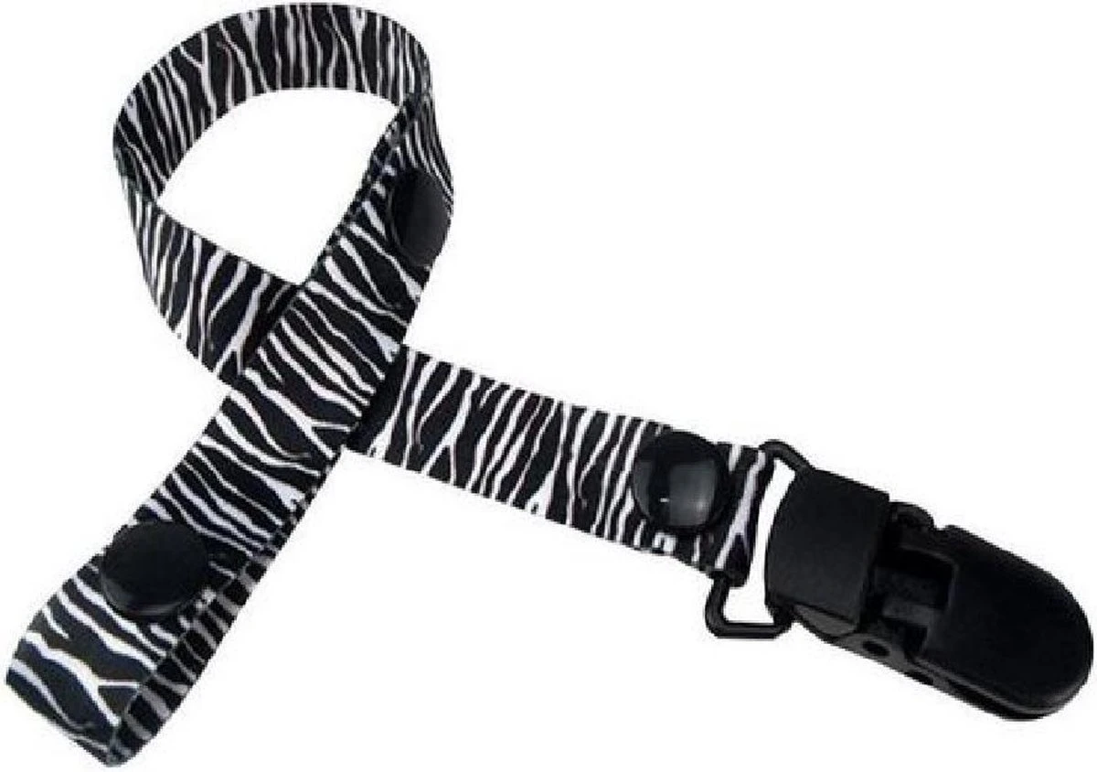 Speenketting Zwart Wit - Zebra Print 3 Speenketting Zwart Wit - Zebra Print