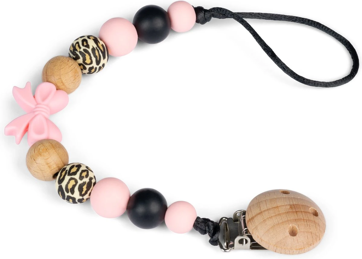 Speenkoord Lalieloe - Speenhouder - Kraamcadeau - Speenketting - Speenkoord Meisje - Roxy 4 Speenkoord Lalieloe - Speenhouder - Kraamcadeau - Speenketting - Speenkoord Meisje - Roxy - Afbeelding 2