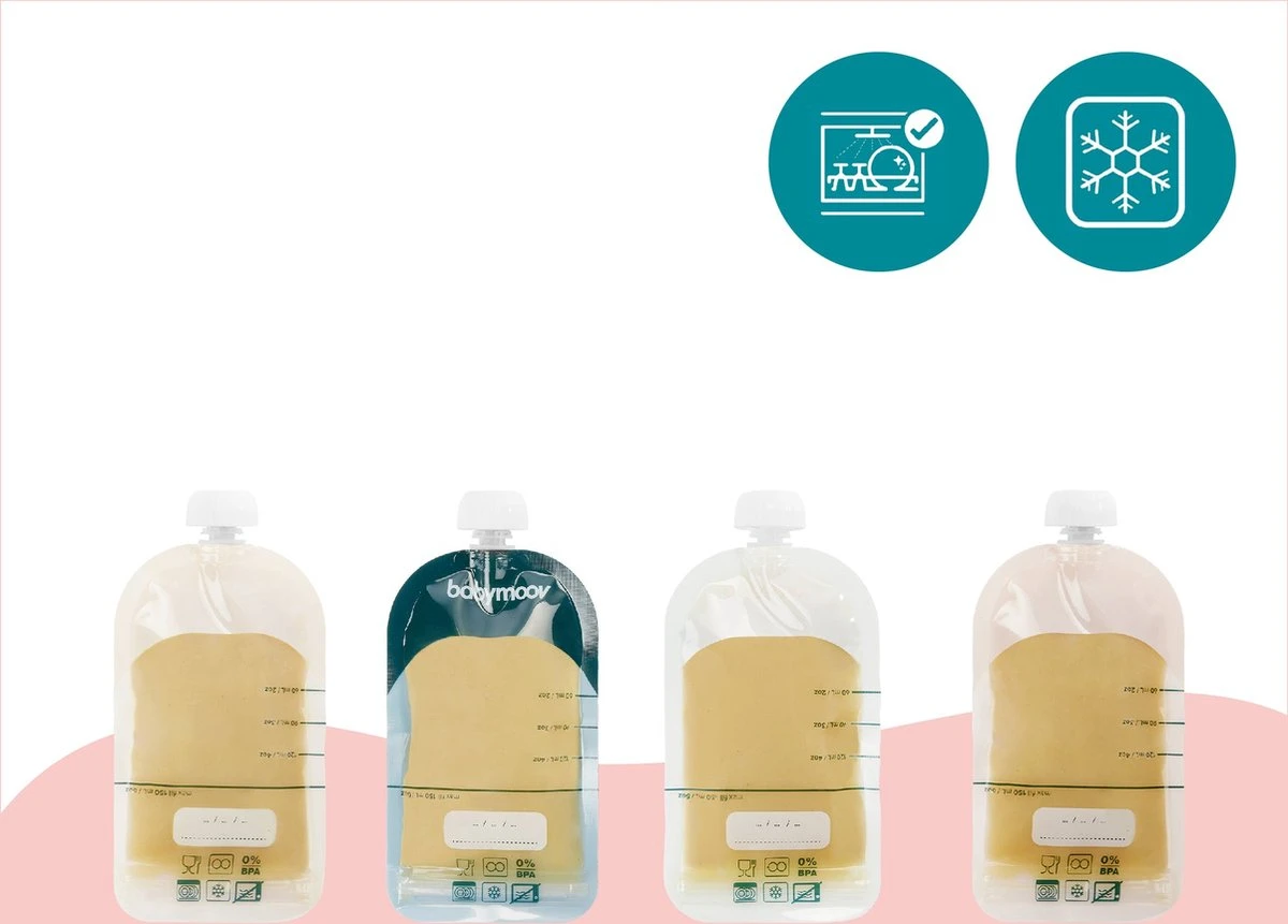 Babymoov - Herbruikbare Knijpzakjes - Isy Pouches - 20 Stuks 4 Babymoov - Herbruikbare Knijpzakjes - Isy Pouches - 20 Stuks - Afbeelding 2