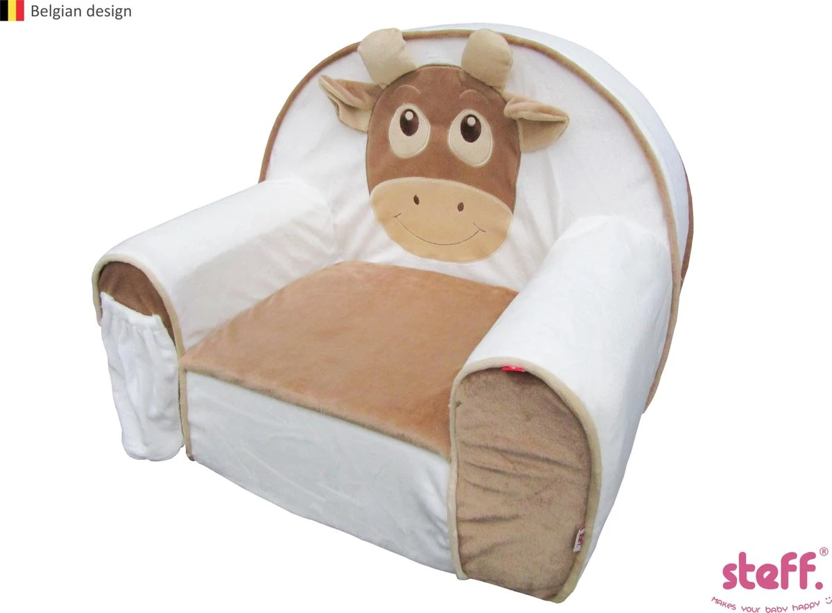 Steff - Swissy - Koe - Kinderzetel - 1 Tot 4 Jaar - Zachte Pluche - Extra Kussentje 3 Steff - Swissy - Koe - Kinderzetel - 1 Tot 4 Jaar - Zachte Pluche - Extra Kussentje