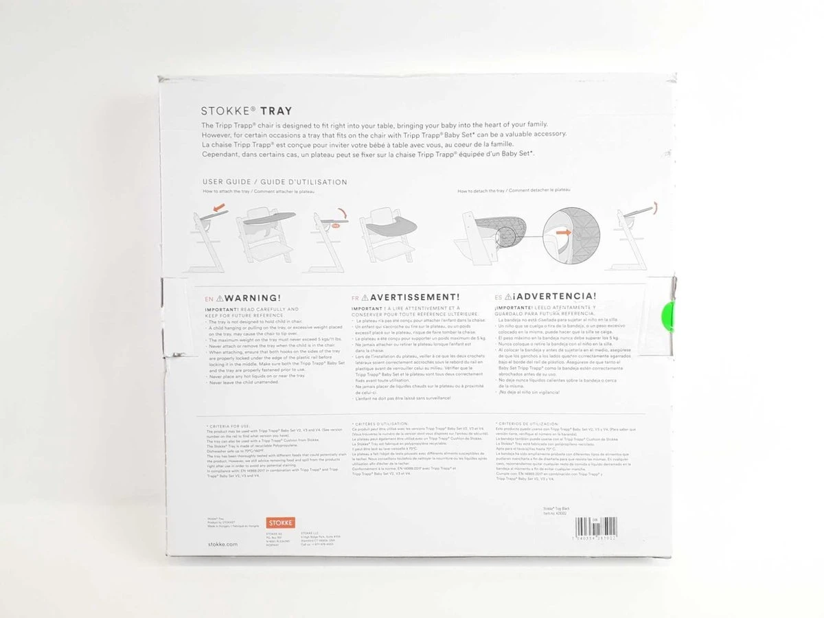 Stokke® Tray Black Voor De Tripp Trapp Kinderstoel 6 Stokke® Tray Black Voor De Tripp Trapp Kinderstoel - Afbeelding 4