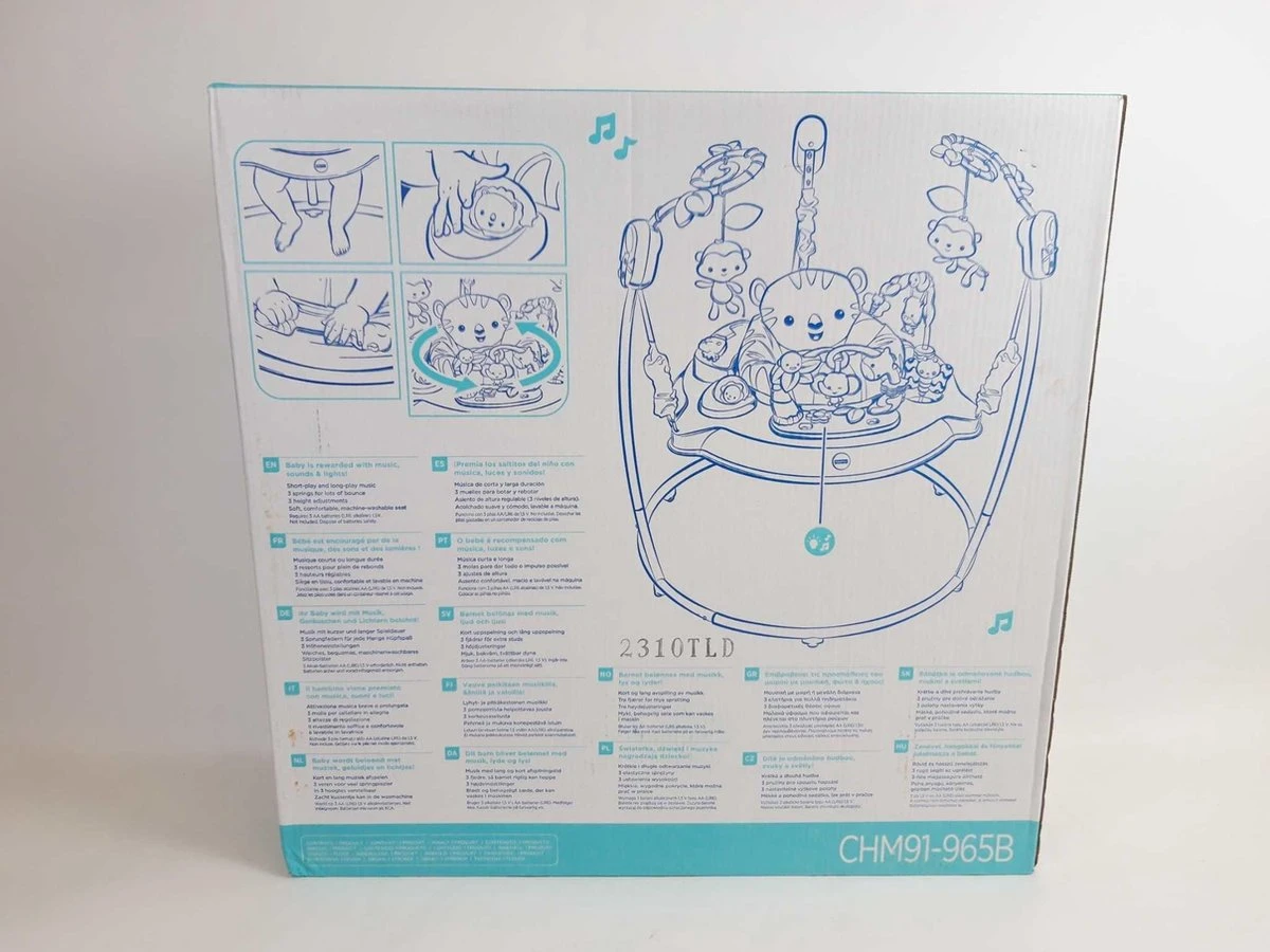 Fisher Price Fisher-Price Jumperoo - Roarin' Rainforest Wipstoel 5 Fisher Price Fisher-Price Jumperoo - Roarin' Rainforest Wipstoel - Afbeelding 3