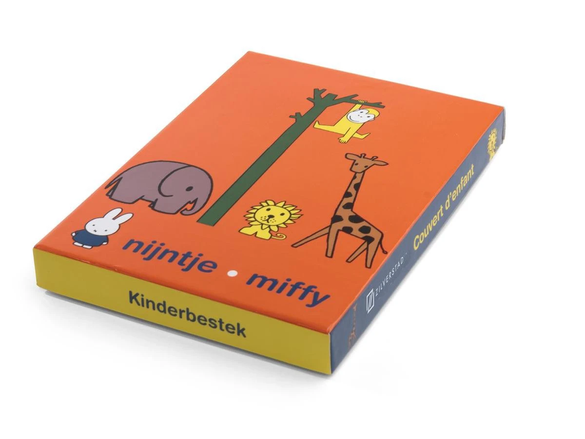 Zilverstad Kindercouvert Nijntje Dierentuin 4-delig + NAAMGRAVURE 5 Zilverstad Kindercouvert Nijntje Dierentuin 4-delig + NAAMGRAVURE - Afbeelding 3