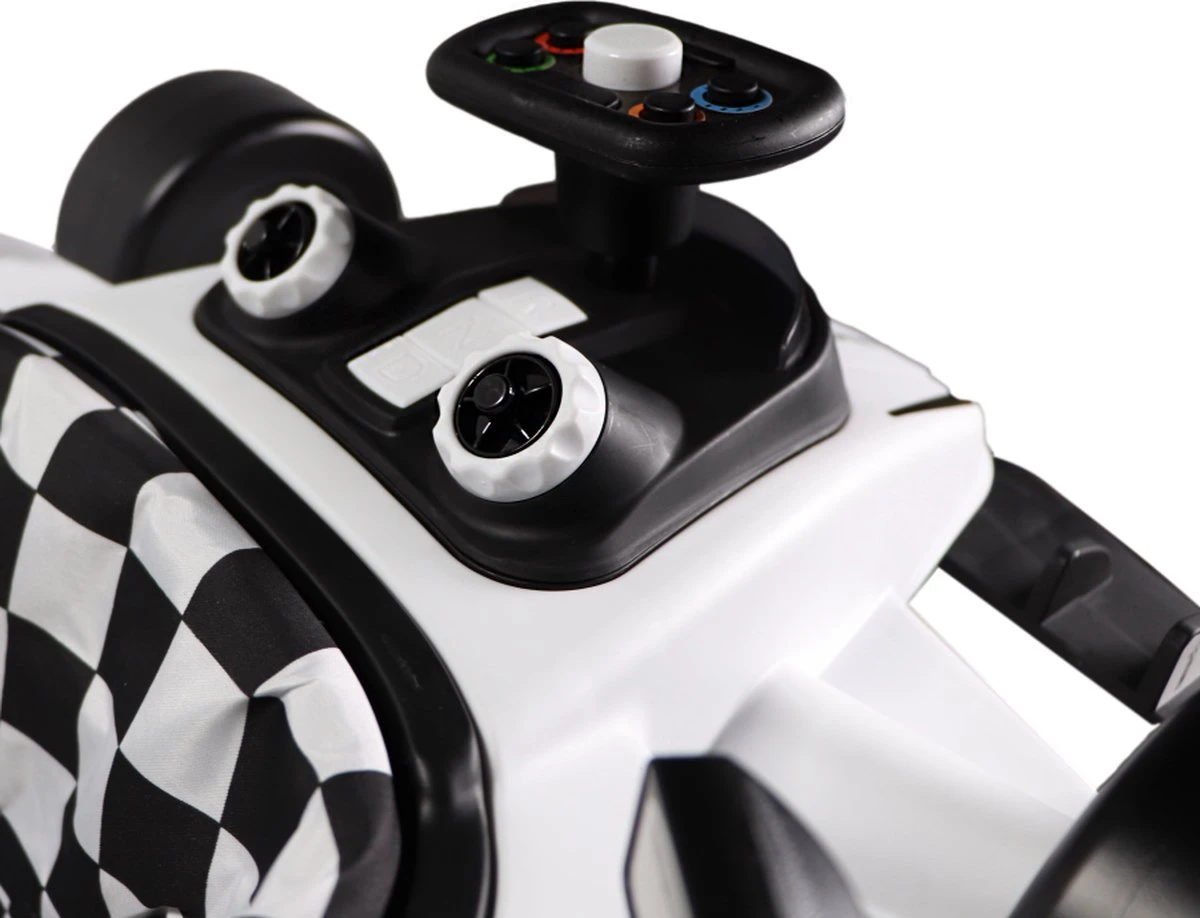 Tryco F1 Racer Loopstoel - 2-in-1 Loopstoel En Loopwagen - Wit - Met Geluid 13 Tryco F1 Racer Loopstoel - 2-in-1 Loopstoel En Loopwagen - Wit - Met Geluid - Afbeelding 11