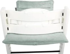 Ukje Stoelverkleiner - Geschikt Voor Stokke Tripp Trapp - Kinderstoel - Kussenset - Mint - Ribstof - Extra Dik -Stokke Verkoop 1200x920