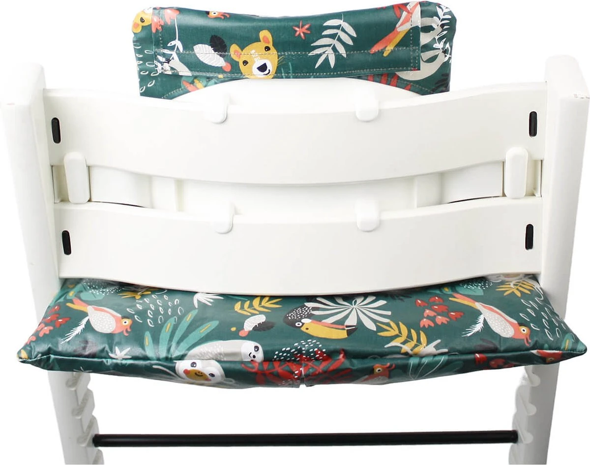 Ukje Stoelverkleiner - Geschikt Voor Stokke Tripp Trapp - Geplastificeerd - Kinderstoel - Kussenset - Groen Aap - Extra Dik 6 Ukje Stoelverkleiner - Geschikt Voor Stokke Tripp Trapp - Geplastificeerd - Kinderstoel - Kussenset - Groen Aap - Extra Dik - Afbeelding 4