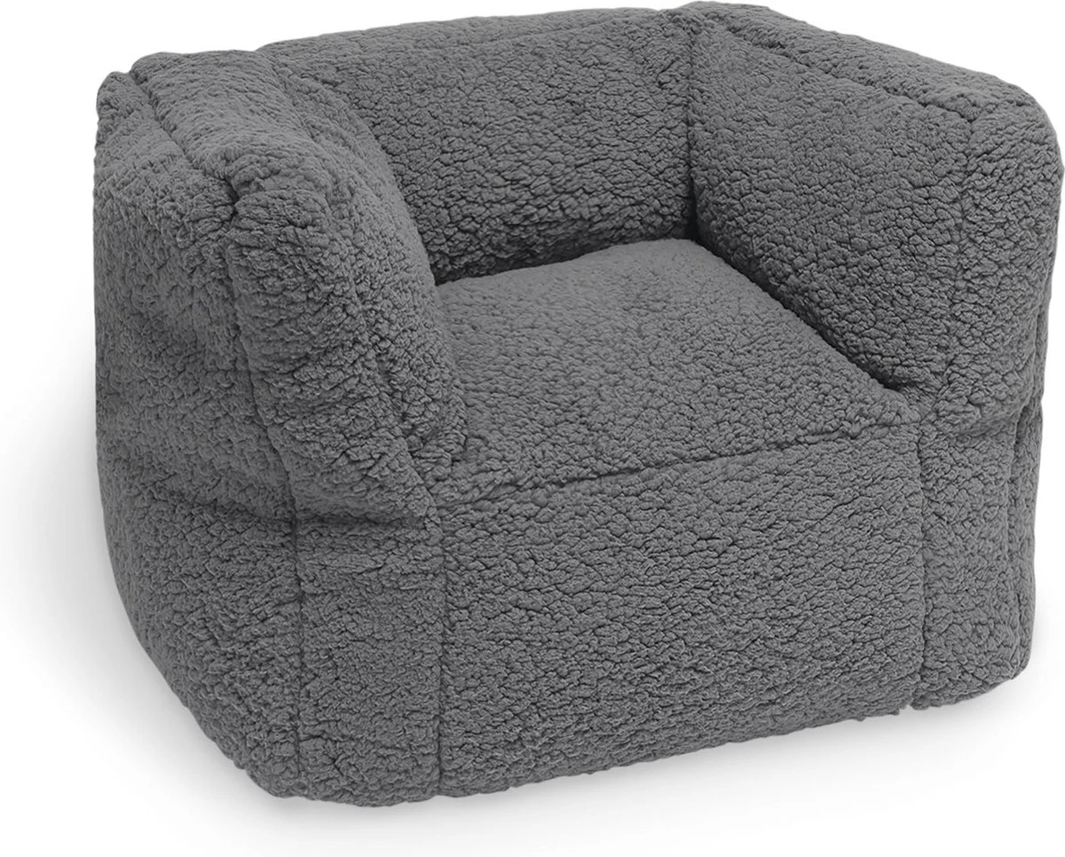 Jollein Kinderfauteuil Teddy - Storm Grey 6 Jollein Kinderfauteuil Teddy - Storm Grey - Afbeelding 4