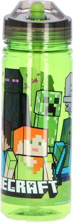 Minecraft Drinkfles - 580 ML - Groen - PVC