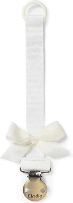 Elodie Fopspeenketting -Speenkoord - Fopspeenketting - Fopspeenhouder- Speenclip - Vanilla White