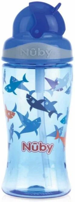 Nûby - Flip-It Drinkbeker Uit Tritan™- Blauw - 360ml - 3jaar+ -Stokke Verkoop 448x1200