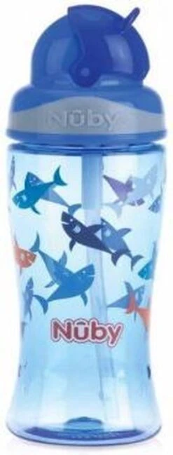 Nûby - Flip-It Drinkbeker Uit Tritan™- Blauw - 360ml - 3jaar+ -Stokke Verkoop 457x1200