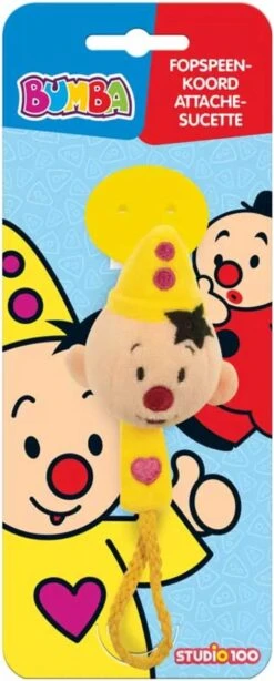 Bumba Speenkoord - Fopspeenkoord Met Pluche Bumba Hoofd - Geel -Stokke Verkoop 483x1200