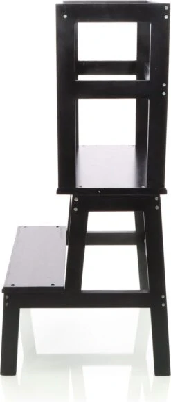 Toboli Leertoren, Leerstoel Zwart Van Hout 43x40x91cm Kinderstoel Met Reling, Kinderkruk, Keukenkruk, Stakruk - Multistrobe 14 Toboli Leertoren, Leerstoel Zwart Van Hout 43x40x91cm Kinderstoel Met Reling, Kinderkruk, Keukenkruk, Stakruk - Multistrobe -Stokke Verkoop 510x1200