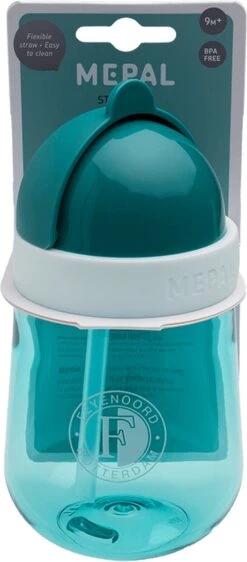Mepal Mio – Rietjesbeker 300 Ml – Gegarandeerd Lekvrij – Deep Turquoise – Ideaal Voor Onderweg – Drinkbeker Kinderen -Stokke Verkoop 527x1200