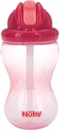 Nûby - Oefenbeker - Flip-It™ Antilekbeker - Roze - 360ml - 12m+