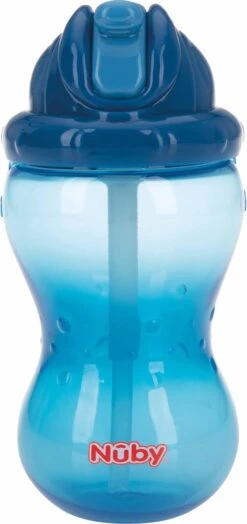 Nûby - Oefenbeker - Flip-It™ Antilekbeker - Blauw - 360ml - 12m+