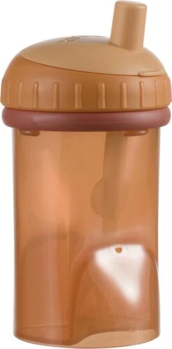 Difrax Rietjesbeker Antilek - 250 Ml - Oranje/Pumpkin