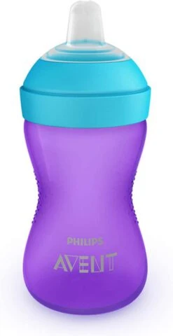 Philips Avent Zachte Bijtbestendige Tuitbeker 9+ Mnd SCF802/01 - Drinkbeker -Stokke Verkoop 618x1200