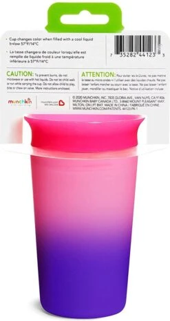 Munchkin Miracle 360 Colour Changing Sippy Cup Pink -Stokke Verkoop 635x1200
