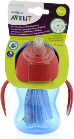 Philips Avent SCF796/01 Drinkbeker Met Rietje - 9m+ - Blauw/rood -Stokke Verkoop 641x1200 1