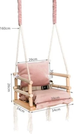 T.R. Goods Babyschommel Voor Binnen - 3-in-1 Roze Plafondhanger - Baby Swing Seat - Gemaakt Van Hout 13 T.R. Goods Babyschommel Voor Binnen - 3-in-1 Roze Plafondhanger - Baby Swing Seat - Gemaakt Van Hout -Stokke Verkoop 659x1200