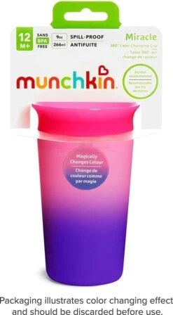 Munchkin Miracle 360 Colour Changing Sippy Cup Pink -Stokke Verkoop 661x1200 1