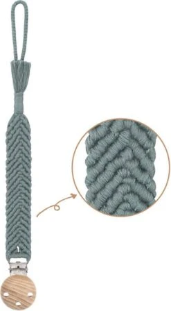 States&Klein Boho Speenkoord - Sage Green - Duurzaam - Ibiza Stijl - Kraamcadeau - Babyshower - Baby - Groen -Stokke Verkoop 662x1200 2