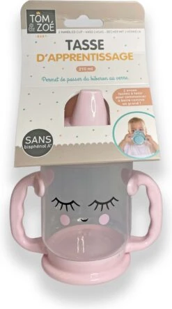 Drinkbeker Roze Peuter - Anti Lek Beker - Drinkbeker Baby - Baby Sippy Cup - Kinder Tuitbeker - Tom & Zoe -Stokke Verkoop 666x1200 4