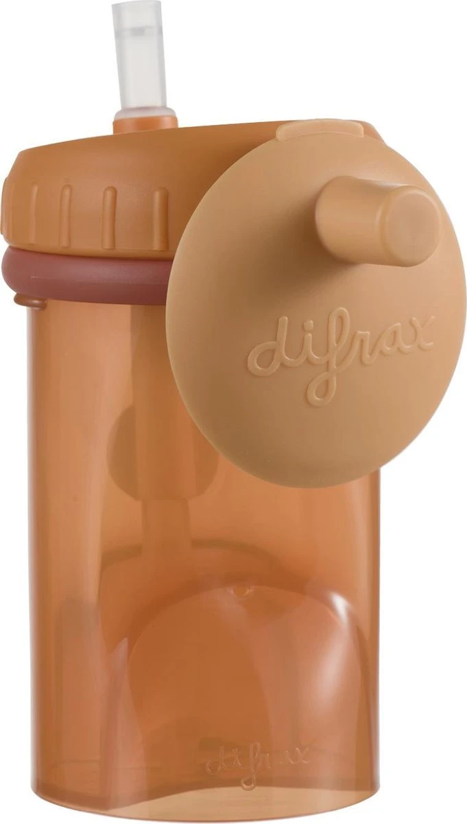 Difrax Rietjesbeker Antilek - 250 Ml - Oranje/Pumpkin 4 Difrax Rietjesbeker Antilek - 250 Ml - Oranje/Pumpkin - Afbeelding 2