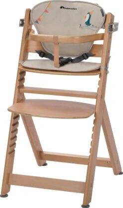 Bebeconfort Timba Kinderstoel Met Verkleinkussen - Natural Wood/Happy Day - Verstelbaar -Stokke Verkoop 712x1200