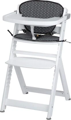 Safety 1st Timba Kinderstoel Inclusief Kussen - White Wood/Geometric -Stokke Verkoop 714x1200