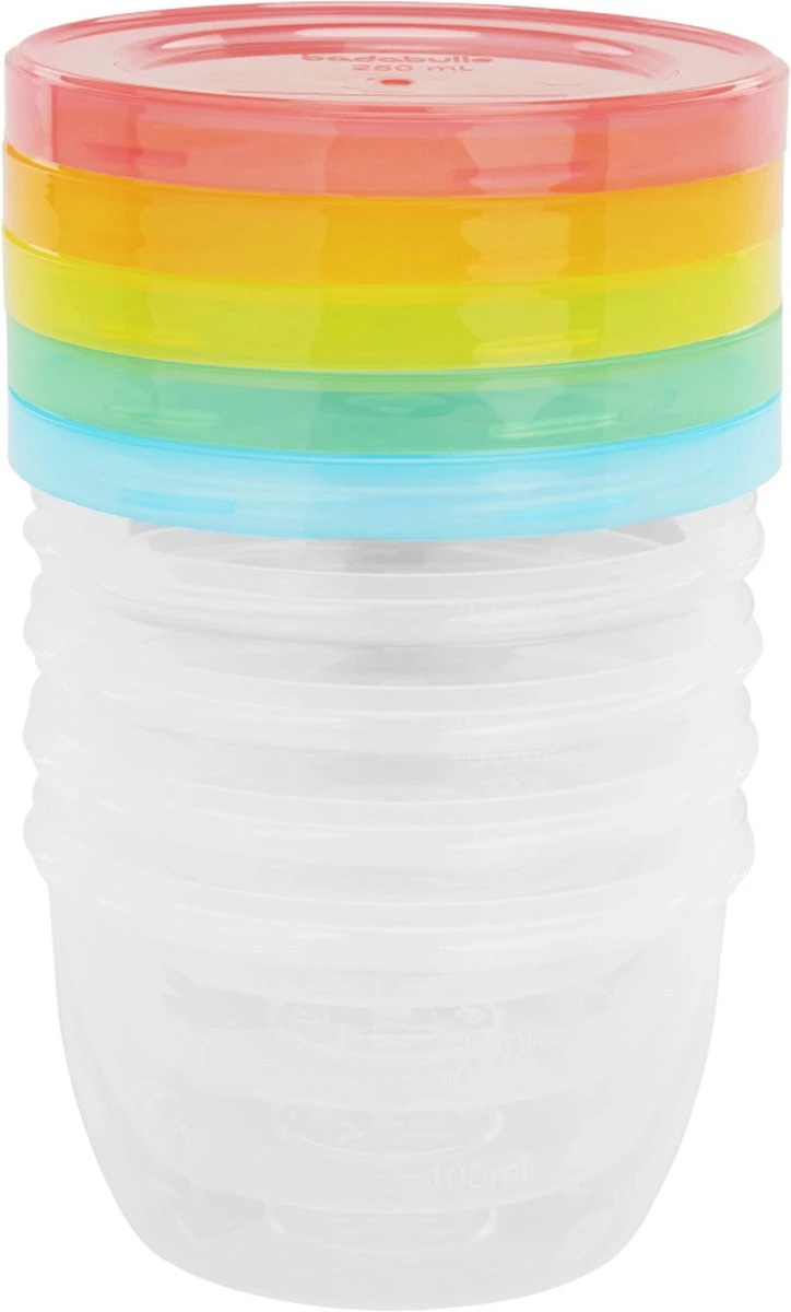 Badabulle 250 Ml Maxi Porties Bewaarbakjes B004304 3 Badabulle 250 Ml Maxi Porties Bewaarbakjes B004304