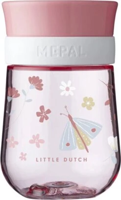 Mepal Mio – 360° Oefenbeker 300 Ml – Stimuleert Het Zelf Drinken – Flowers & Butterflies – Kan Tegen Een Stootje – Drinkbeker Kinderen – Lekvrije Beker -Stokke Verkoop 730x1200 5