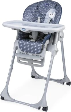 Chicco Polly Easy Kinderstoel - Inklapbare Baby Eetstoel - Met Stoelverkleiner - Hoogte Verstelbaar - Pinguin