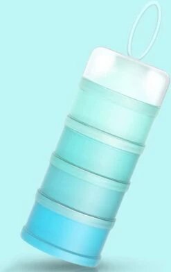 Miravo - Melkpoedertoren - Melkpoeder Doseerdoosjes - Babyvoeding - Bewaarbakjes - Dispenser - Snacks - Blauw - Cadeau -Stokke Verkoop 756x1200 8