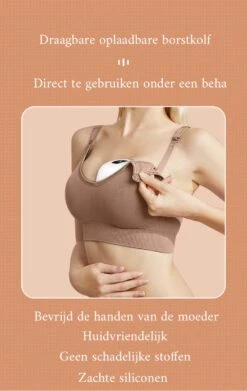 EVON Baby Elektrische Draadloze Borstkolf - Handsfree & Draagbaar – BPA-Vrij - 1 Stuk - Incl. USB Oplader - Oplaadbare Accu - PRO Versie -Stokke Verkoop 759x1200 1