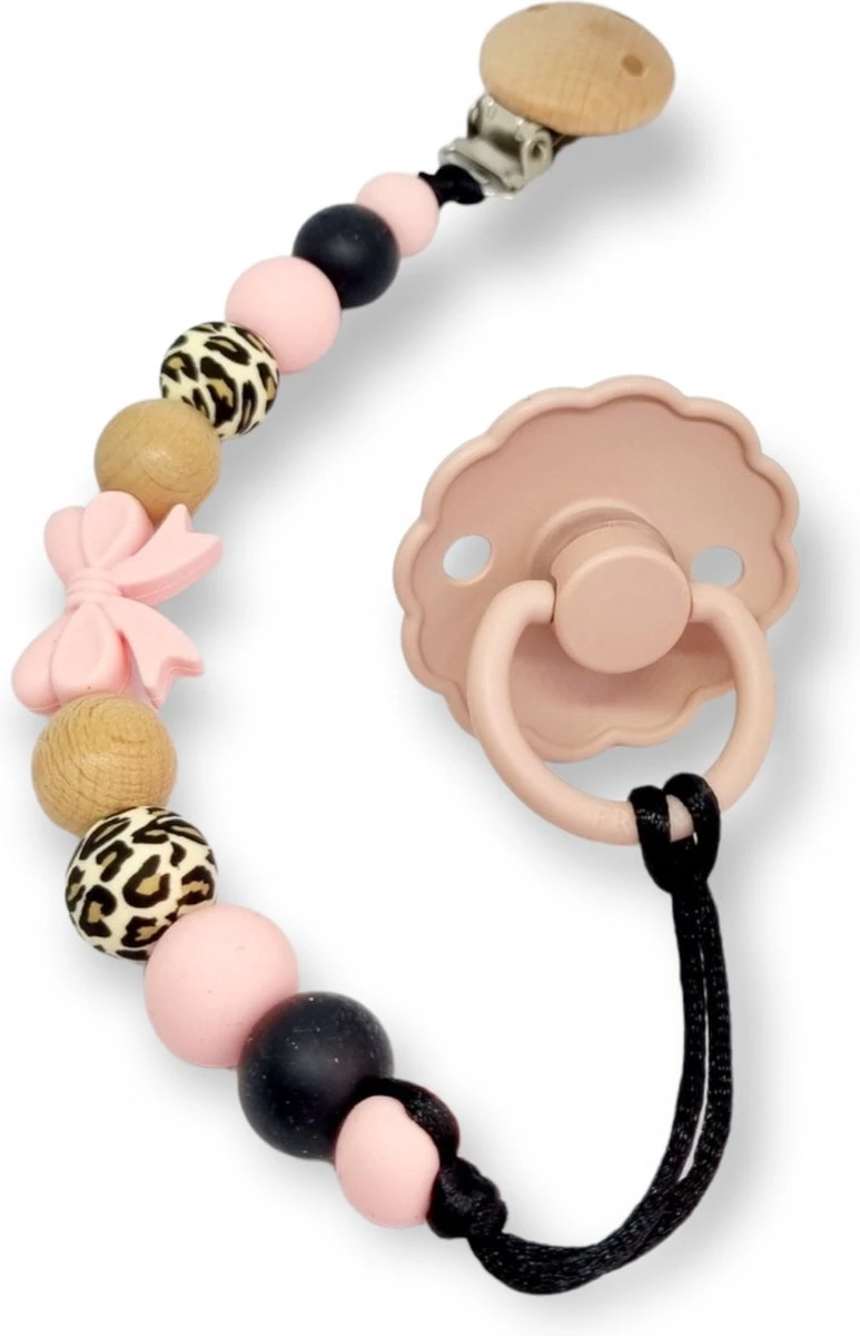 Speenkoord Lalieloe - Speenhouder - Kraamcadeau - Speenketting - Speenkoord Meisje - Roxy 3 Speenkoord Lalieloe - Speenhouder - Kraamcadeau - Speenketting - Speenkoord Meisje - Roxy