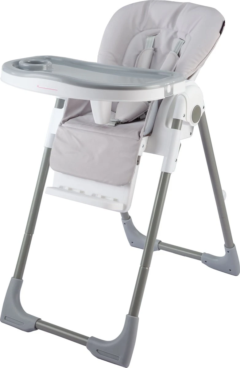 X Adventure V2 Kinderstoel / Eetstoel -Inklapbaar- Incl. Eettafel & 5-Puntsgordel - Grijs 5 X Adventure V2 Kinderstoel / Eetstoel -Inklapbaar- Incl. Eettafel & 5-Puntsgordel - Grijs - Afbeelding 3