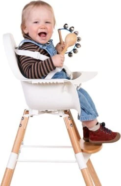 Childhome Childwood Evolu 2 - Kinderstoel 2 In 1 Met Beugel - Naturel/Wit -Stokke Verkoop 784x1200