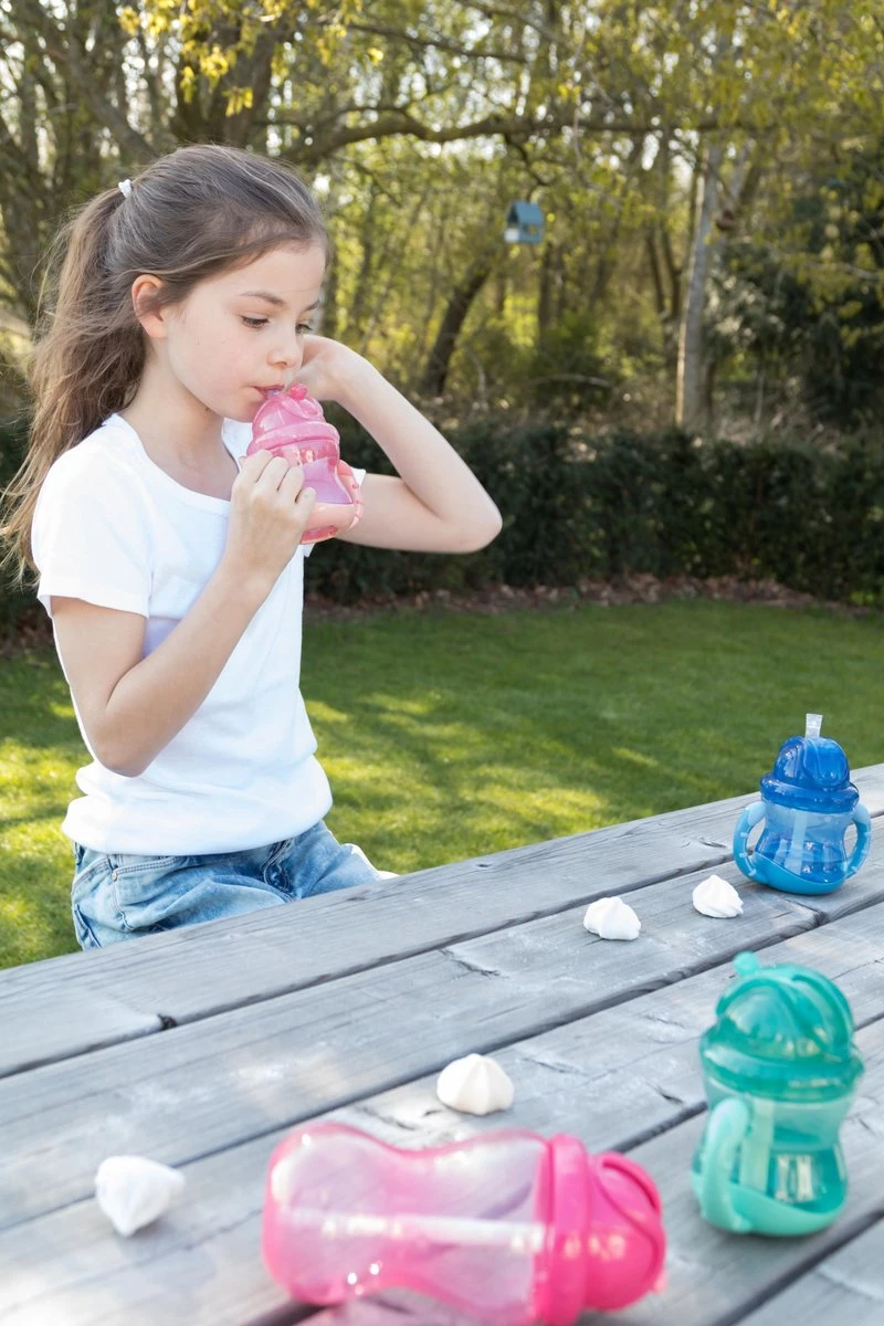 Nûby - Oefenbeker - Flip-It™ Antilekbeker - Roze - 360ml - 12m+ 4 Nûby - Oefenbeker - Flip-It™ Antilekbeker - Roze - 360ml - 12m+ - Afbeelding 3
