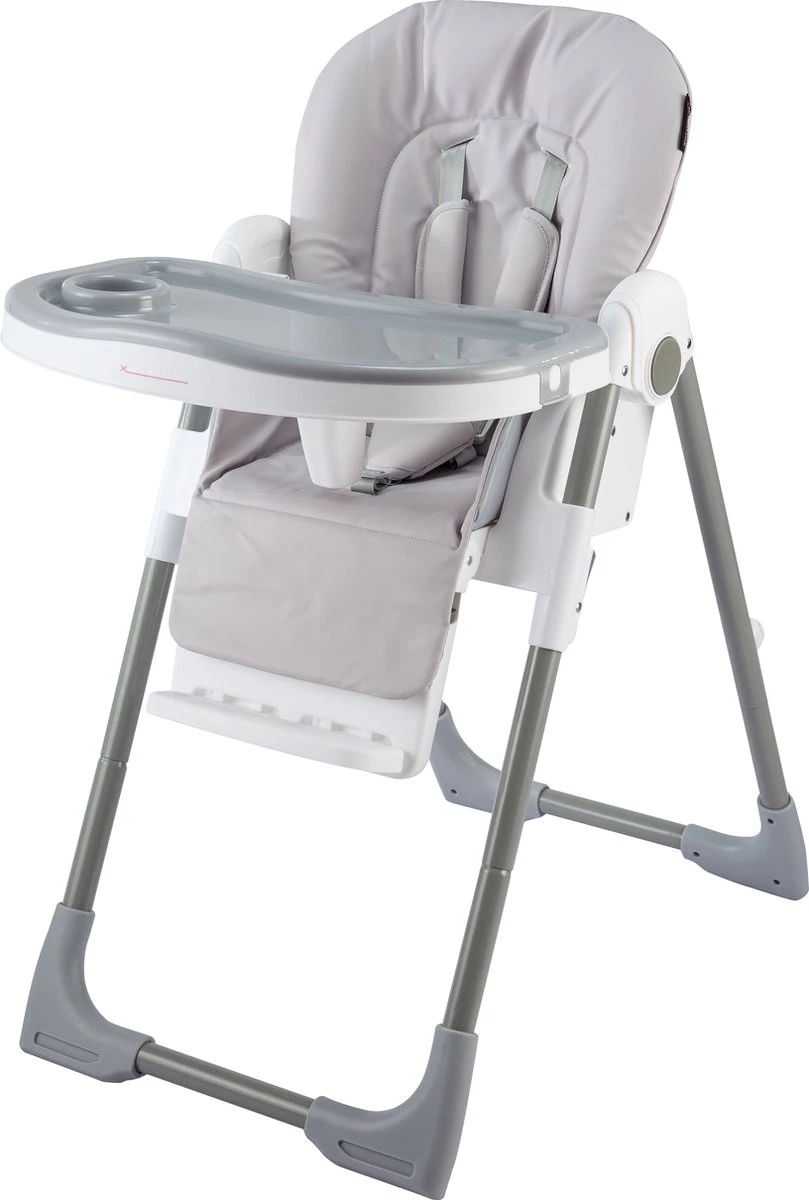 X Adventure V2 Kinderstoel / Eetstoel -Inklapbaar- Incl. Eettafel & 5-Puntsgordel - Grijs 10 X Adventure V2 Kinderstoel / Eetstoel -Inklapbaar- Incl. Eettafel & 5-Puntsgordel - Grijs - Afbeelding 8