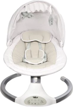 Tryco Hugg Swing Babyschommel - Zilver/Wit - Draaibare Babyswing - Met Muziek -Stokke Verkoop 818x1200 1