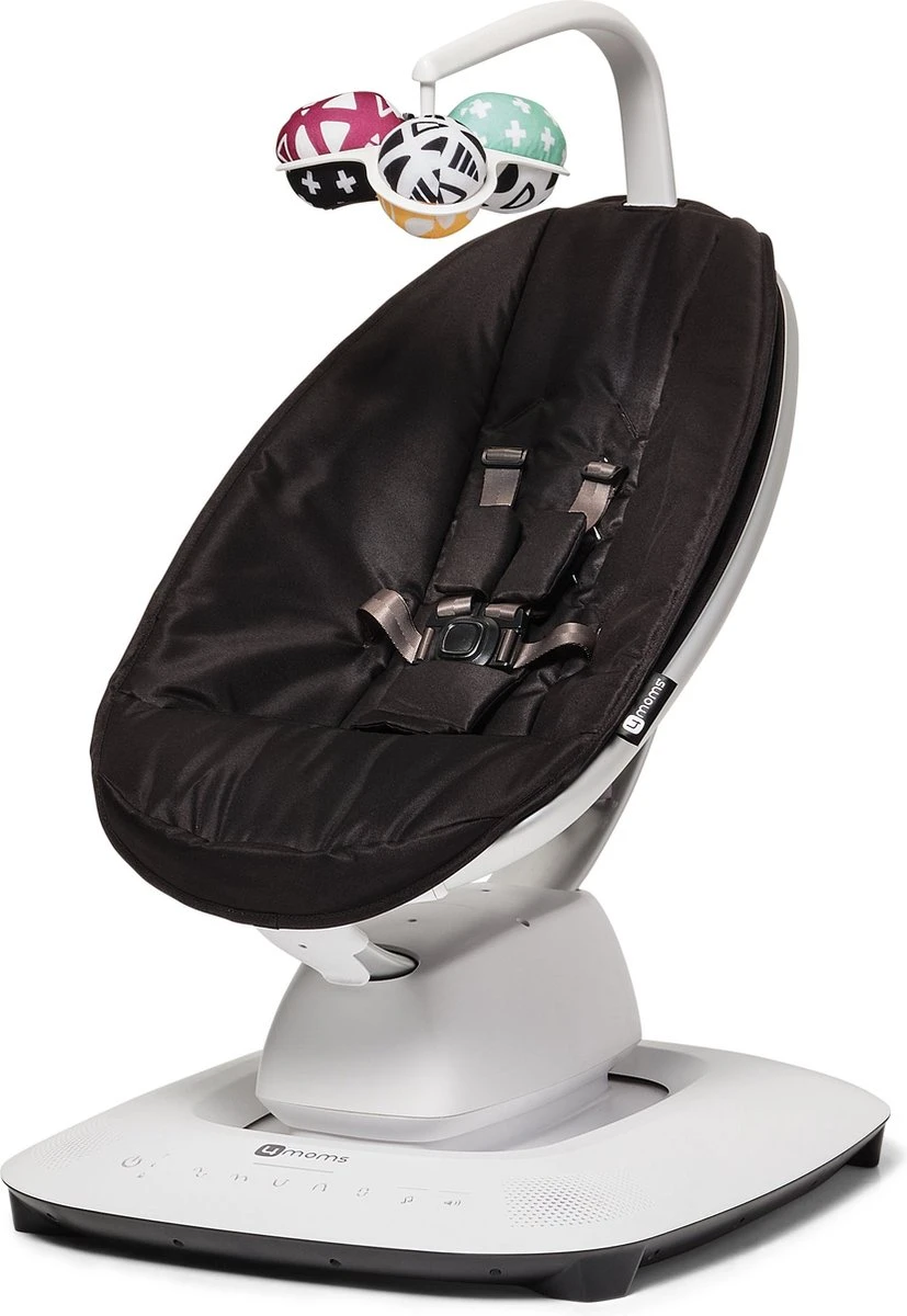 4moms MamaRoo 5 Classic Black | Beweegt Zoals Jij, Bedienen Met Je Smartphone, WiFi Smart Home Integratie Via Amazon Alexa En Google Home 7 4moms MamaRoo 5 Classic Black | Beweegt Zoals Jij, Bedienen Met Je Smartphone, WiFi Smart Home Integratie Via Amazon Alexa En Google Home - Afbeelding 5