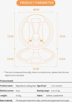 Tissy® Elektrisch Wipstoel - Baby Schommelstoel - Elektrische Babyschommel - Babyswing - Wipstoeltjes Voor Baby Met Klamboe Bluetooth Muziek Grijs 24 Tissy® Elektrisch Wipstoel - Baby Schommelstoel - Elektrische Babyschommel - Babyswing - Wipstoeltjes Voor Baby Met Klamboe Bluetooth Muziek Grijs -Stokke Verkoop 844x1200